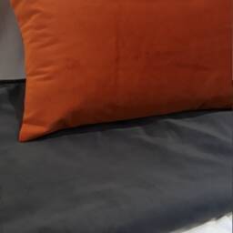 Charcoal Velvet Throw Blanket With Bonus Cushion Cover - Seconds - thumbnail 2