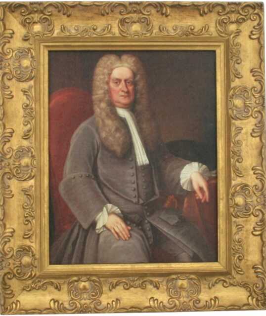 Sir Isaac Newton Framed Picture - Reproduction Mathematician, Physicist , Picture, Oleograph - image 1