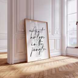 Fred Again Jungle Print, Fred Again Jungle, Again, Adore U Song Lyric Print, Ain't No Love - thumbnail 1