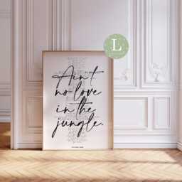 Fred Again Jungle Print, Fred Again Jungle, Again, Adore U Song Lyric Print, Ain't No Love - thumbnail 3