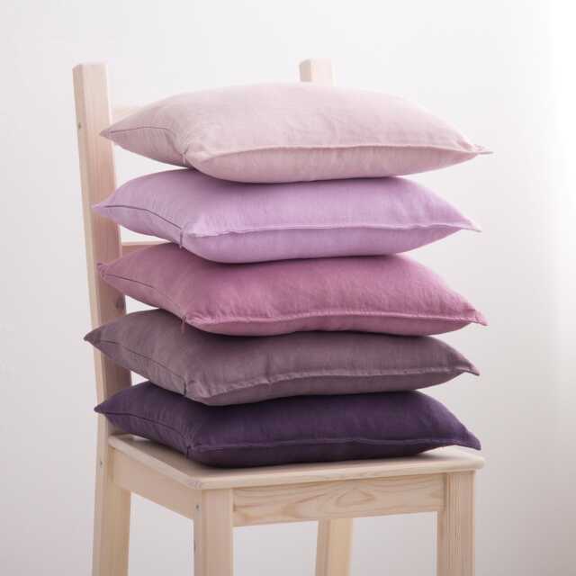 Linen Pillow Cover. Washed Linen Pillowcase With Zipper. Stylish Custom Size Throw Pillow Cover, For Living Room - image 1