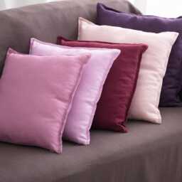 Linen Pillow Cover. Washed Linen Pillowcase With Zipper. Stylish Custom Size Throw Pillow Cover, For Living Room - thumbnail 2