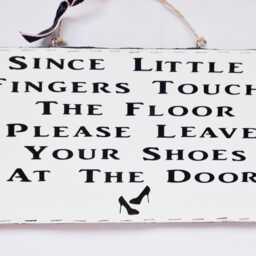 Remove Shoes Sign Childrensplaque Nursery Home Decor Thoughtful Family Friends Gift - thumbnail 2