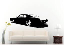 Classic Old School Antique American Muscle Sports Racing Fast Car Automobile Vehicle Wall Decal Vinyl Sticker Mural Room Decor L690