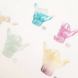 Shaka Aloha - Polynesia, Hawaiian Sign/Surf Painting, Cracco Art Print, Surf Patterns, Print Patterns Doodle - thumbnail 2