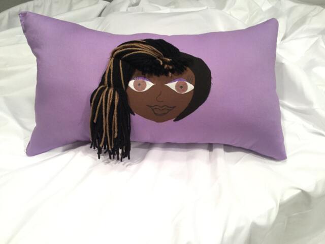 Purple Magic, Handmade Rag Doll Pillow - image 1