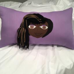 Purple Magic, Handmade Rag Doll Pillow - thumbnail 2