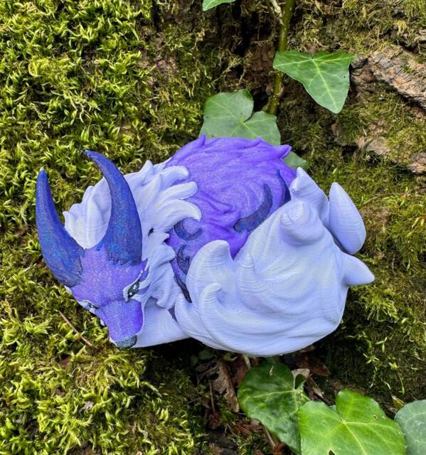 Glimmerfur Vulpin Indigo 9cm X 5cm 3D Printed Figure - image 1
