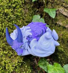 Glimmerfur Vulpin Indigo 9cm X 5cm 3D Printed Figure - thumbnail 1