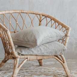 Linen Pillowcases Set Organic Stonewashed Pillow Slips - thumbnail 2