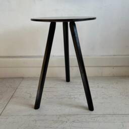 Handmade Tripod Cricket Table Made From Reclaimed Wood - thumbnail 1