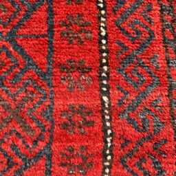 Tribal Hand-Knotted High Pile Wool Rug, Antique Large Octagonal - 2.2x3.4 Ft - thumbnail 2