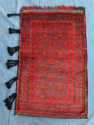 Tribal Hand-Knotted High Pile Wool Rug, Antique Large Octagonal - 2.2x3.4 Ft - thumbnail 1