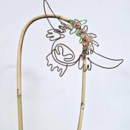 Bloom Bessie - Bamboo U-Cane Trellis Indoor Plant Decor. House Decor. Plant Bling. Pal. Trellis. Support - thumbnail 3