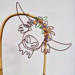 Bloom Bessie - Bamboo U-Cane Trellis Indoor Plant Decor. House Decor. Plant Bling. Pal. Trellis. Support - thumbnail 1