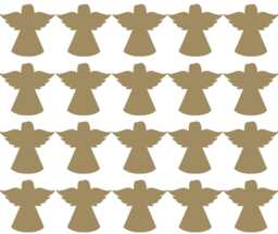 20 X Vinyl Angel Stickers Decal Mural. Cardmaking, Scrapbooking, Crafting, Christmas Wall, Window, Mirror Decor - thumbnail 1