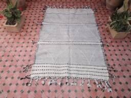 Kilim Rug-Wool Rug-Kilim Moroccan Rug, Flat Area Rug-, Custom Rug, Flatweave Kilim, Geometric Berber Wool Rug - thumbnail 1