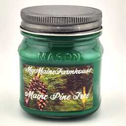 Maine Pine Soy Candle Hand-Poured Woodsy Scent - thumbnail 3