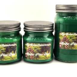 Maine Pine Soy Candle Hand-Poured Woodsy Scent - thumbnail 3