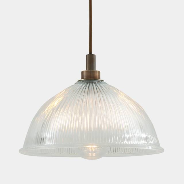 Maris Prismatic Glass Pendant Light 12'' Ip65 - image 1