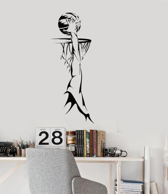 Wall Vinyl Decal Sport Basketball Cool Living Room Mural Guaranteed Quality Decor 2218Di - image 1