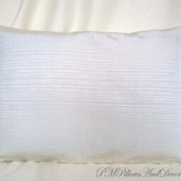 Neutral Pillow Cover Cream Beige Throw Accent Lumbar Cushion Case Silk Damask Stitch Modern Farmhouse Decor Chic White Sofa - thumbnail 2
