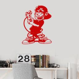 Wall Vinyl Decal Children's Room Decor Gamer Boy Computer Games Gaming Joystick Decoration - #1110Di - thumbnail 3