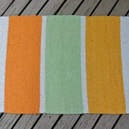 "Hand Woven Cotton Rug, Wall Hanging/ Tapestry - 24"" X 36" - thumbnail 2