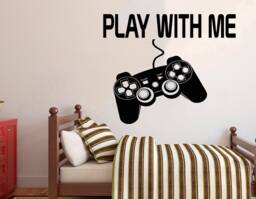 Gamer Controller Wall Decal Removable Video Game Room Decor 4003 - thumbnail 1