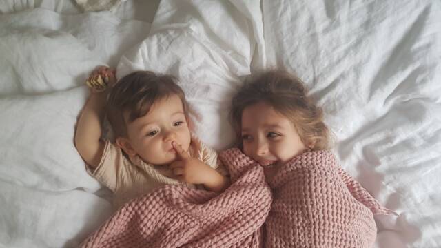 Baby Linen Blanket, Pink Baby Blanket, Waffle Powder Chunky Kids Blanket. Soft Nursery Wrap - image 1
