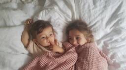 Baby Linen Blanket, Pink Baby Blanket, Waffle Powder Chunky Kids Blanket. Soft Nursery Wrap - thumbnail 1