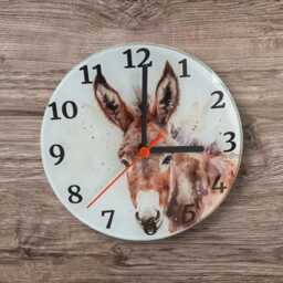 Donkey Glass Clock