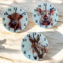 Donkey Glass Clock - thumbnail 4