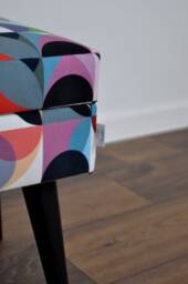 Lovare Lotus Bench With Storage, Patterned Bench, Rossi Furniture, Hand-Made, Custom-Made - thumbnail 3