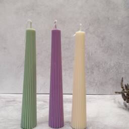 Roman Column Soy Wax Candle Colourful Tapered Dinner Candle - thumbnail 2