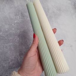 Roman Column Soy Wax Candle Colourful Tapered Dinner Candle - thumbnail 4