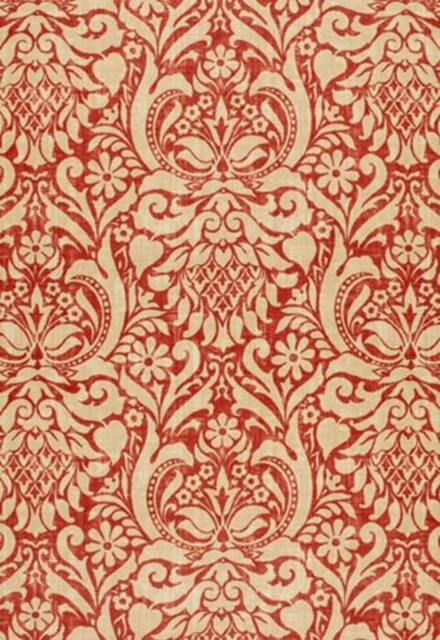Valencay Damask in Terracotta-Pillow - This Listing Is For One Pillow