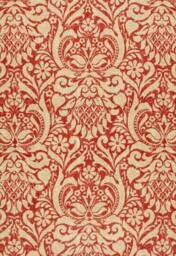 Valencay Damask in Terracotta-Pillow - This Listing Is For One Pillow