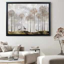 Forest Deer Canvas Print, Ready To Hang Wall Art - thumbnail 3