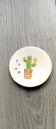 Personalized Ring Holder Men Gift Cactus Ceramic Inspirational Dish Name Pottery - thumbnail 4