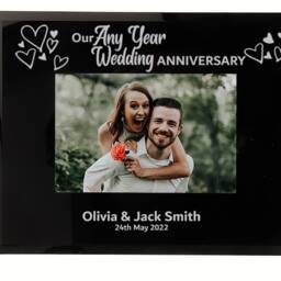 Personalised Our Wedding Anniversary Photo Frame 6x4 7x5 Customise With Any Year - thumbnail 2