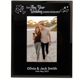 Personalised Our Wedding Anniversary Photo Frame 6x4 7x5 Customise With Any Year - thumbnail 3
