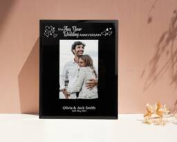 Personalised Our Wedding Anniversary Photo Frame 6x4 7x5 Customise With Any Year - thumbnail 1