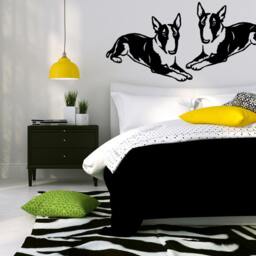 Bull Terrier Vinyl Decal Dog Wall Art, Car Sticker - thumbnail 2