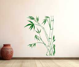 Bamboo Wall Decal Vinyl Sticker Leaves Nature Asian Home Interior Art Design Murals Bedroom Decor - 4B01O