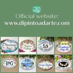 Robin Name Sign, Ceramic House Number Plaque, Custom Address Numbers, Garden Wall Decor - thumbnail 4