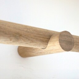 Handmade Oak Curtain Pole Bracket, Minimalist Home Decor - thumbnail 3