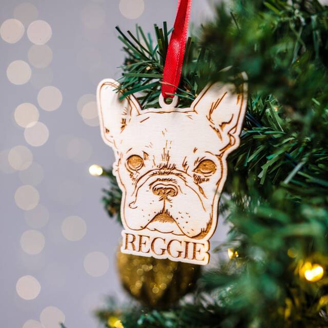 Personalised Christmas Ornaments For Dogs, Dog Present Stockings For Tree Bauble Christmasdog - image 1