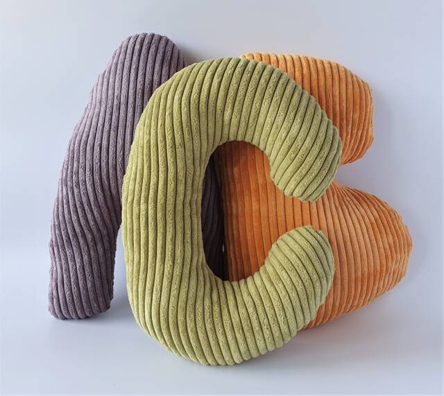 "Corduroy Letter Pillow ""C" - image 1