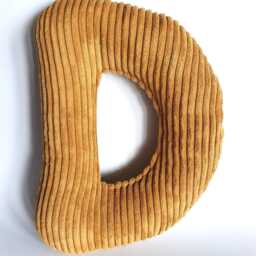 "Corduroy Letter Pillow ""C" - thumbnail 4